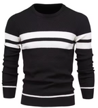 Viktor | Herringbone Crew Neck Sweater for Men