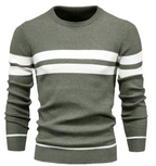 Viktor | Herringbone Crew Neck Sweater for Men