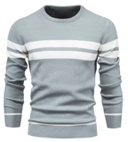 Viktor | Herringbone Crew Neck Sweater for Men