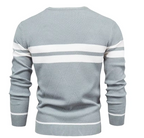 Viktor | Herringbone Crew Neck Sweater for Men