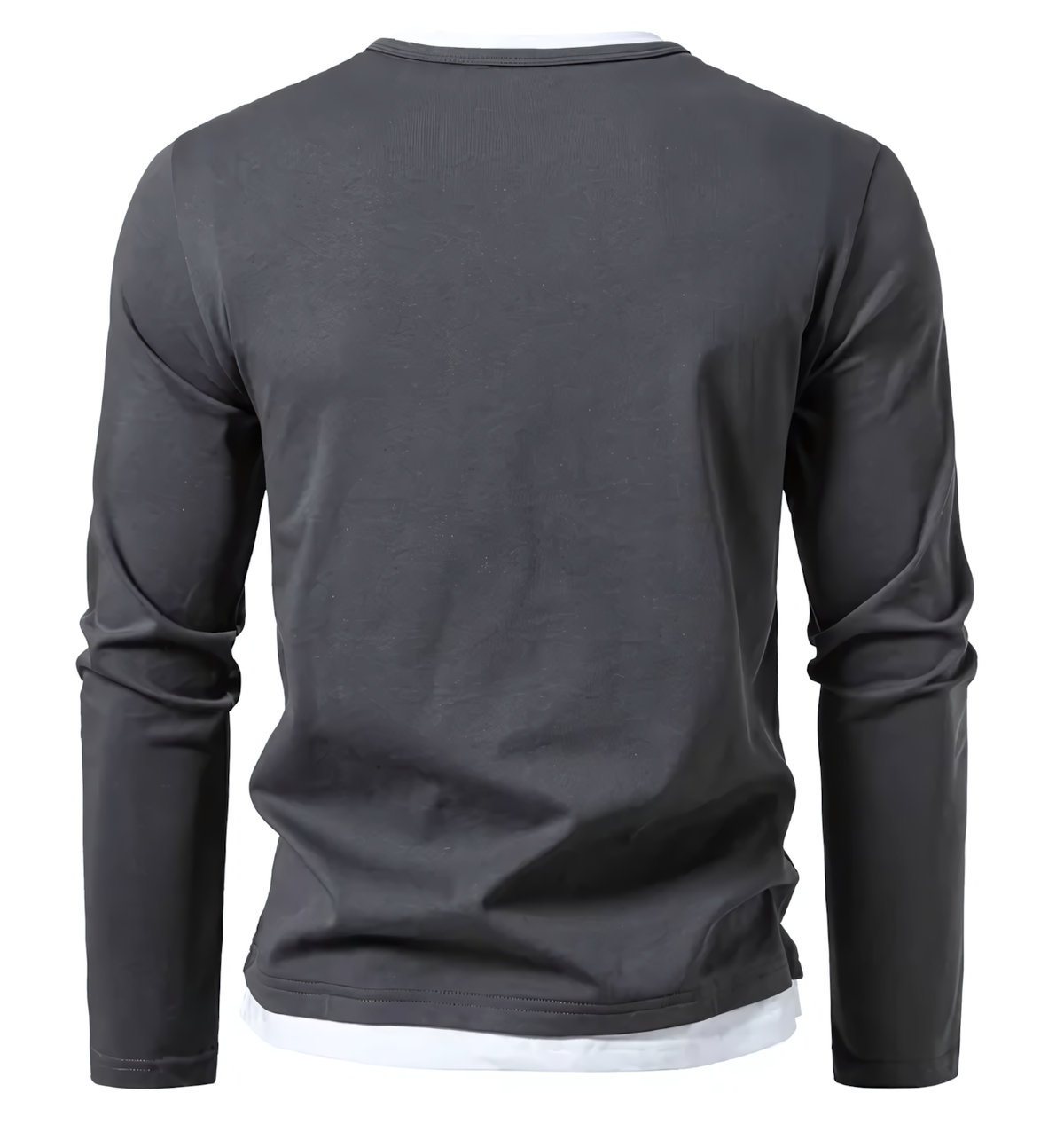 Vincent | Ribbed Crew Neck Long Sleeve Shirt for Men