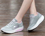 Nadyra | Knit Lace-Up Walking Sneakers for Women