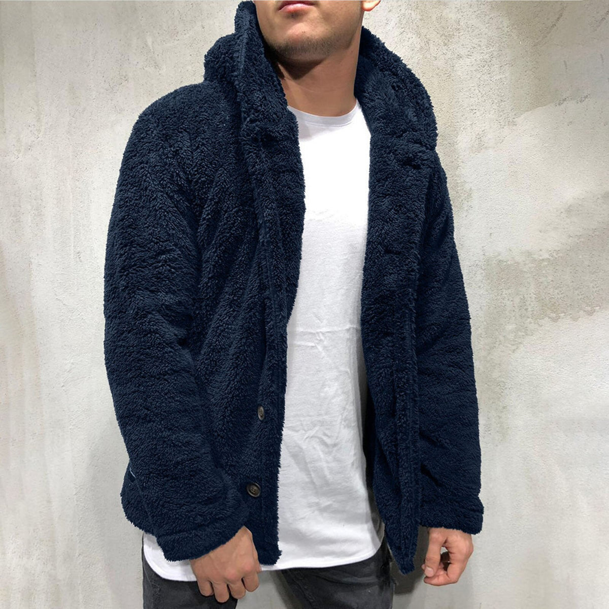 Miles | Button-Front Fleece Vest for Men