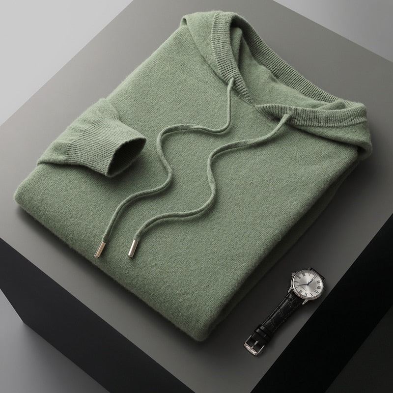 Sterling | Ribbed Crewneck Pullover Hoodie for Men