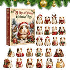 ACRYLIC GUINEA PIG ADVENT CALENDAR – 24 HANGING TREE ORNAMENTS