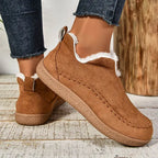 Freya | Zip-Up Ankle Boots with Faux Fur Lining for Women