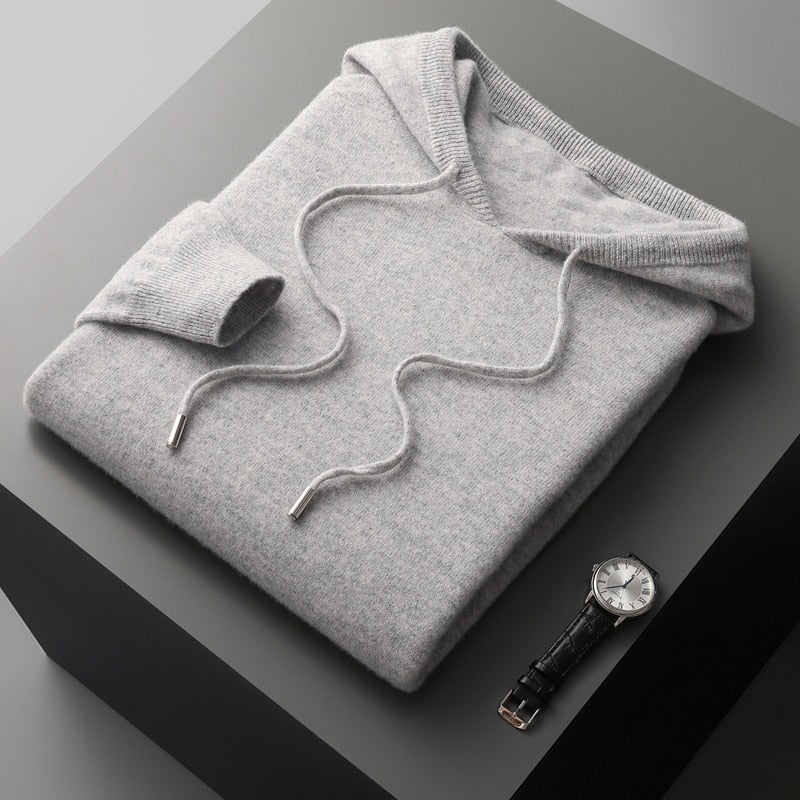 Sterling | Ribbed Crewneck Pullover Hoodie for Men