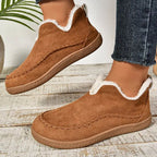 Freya | Zip-Up Ankle Boots with Faux Fur Lining for Women