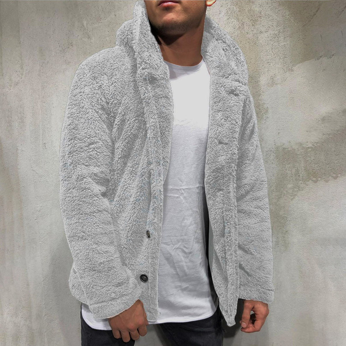 Miles | Button-Front Fleece Vest for Men