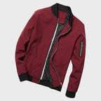 Sander | Ribbed Trim Bomber Jacket for Men