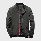 Sander | Ribbed Trim Bomber Jacket for Men