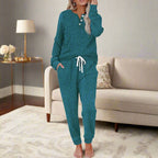 Ruth | Drawstring High-Waist Two Piece Lounge Set for Women