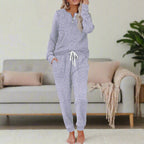 Ruth | Drawstring High-Waist Two Piece Lounge Set for Women