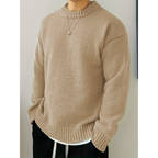 Henrik | Ribbed Crew Neck Sweatshirt for Men
