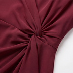 Aline Twist-Waist Ruffle Midi Dress for Women