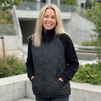 Leontine Patchwork Quilted Puffer Jacket for Women