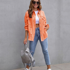 Jasmijn | Ripped Vintage Denim Jacket with Button-Front for Women