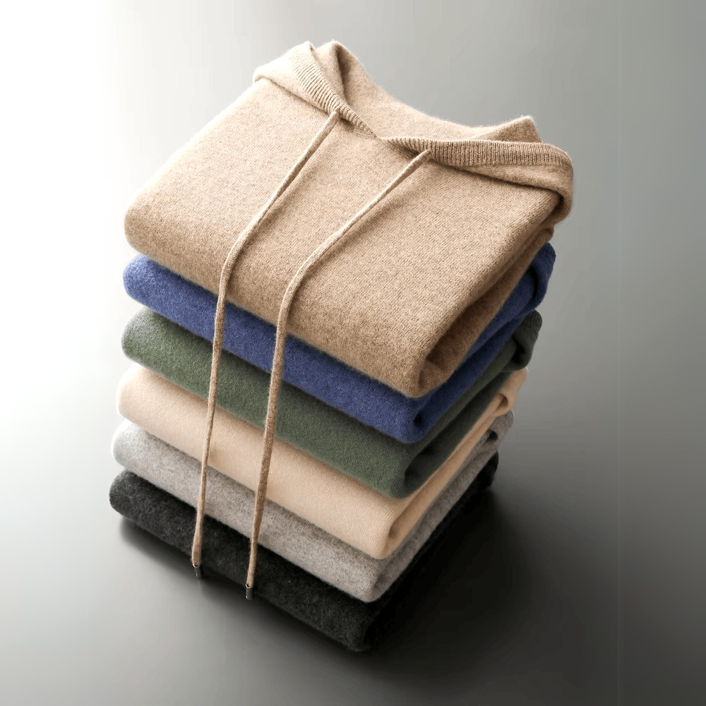 Sterling | Ribbed Crewneck Pullover Hoodie for Men