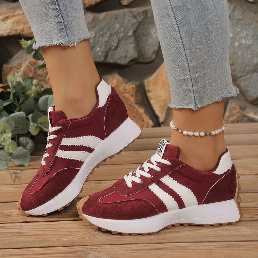 Sylvie | Chunky Sole Lace-Up Sneakers for Women