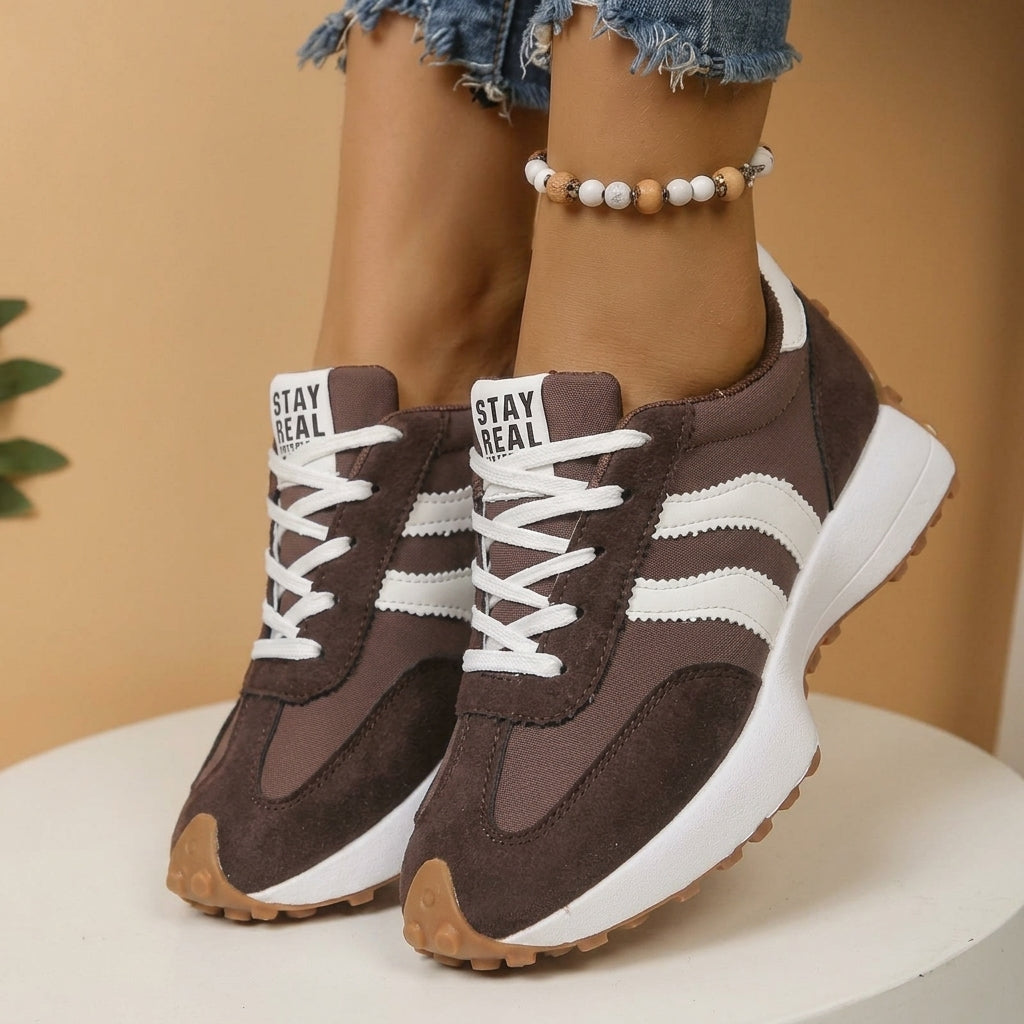 Sylvie | Chunky Sole Lace-Up Sneakers for Women