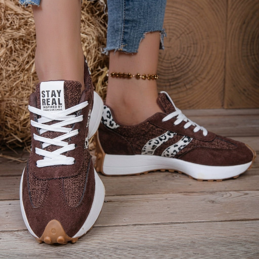 Sylvie | Chunky Sole Lace-Up Sneakers for Women