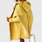 Kaia | Oversized Hooded Knee-Length Cardigan for Women