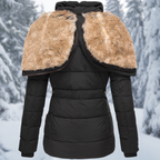 Hazel | Hooded Belted Longline Winter Jacket for Women