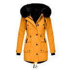 Frieda | Hooded Belted Longline Winter Coat for Women