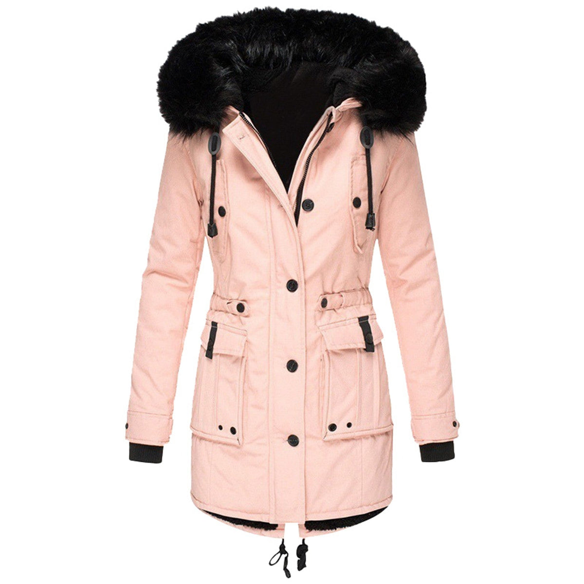 Frieda | Hooded Belted Longline Winter Coat for Women