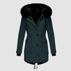 Frieda | Hooded Belted Longline Winter Coat for Women