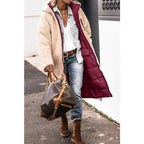 Clara | Hooded Longline Coat with Belted Waist for Women