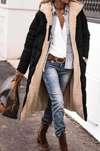 Clara | Hooded Longline Coat with Belted Waist for Women