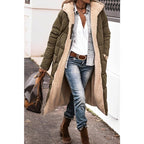 Clara | Hooded Longline Coat with Belted Waist for Women