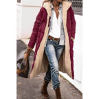 Clara | Hooded Longline Coat with Belted Waist for Women