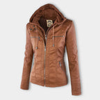 Birgit | Hooded Zip-Up Jacket with Ribbed Trim for Women