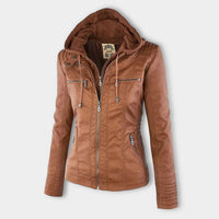 Birgit | Hooded Zip-Up Jacket with Ribbed Trim for Women