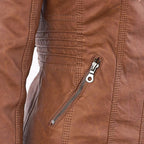 Birgit | Hooded Zip-Up Jacket with Ribbed Trim for Women