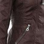 Birgit | Hooded Zip-Up Jacket with Ribbed Trim for Women