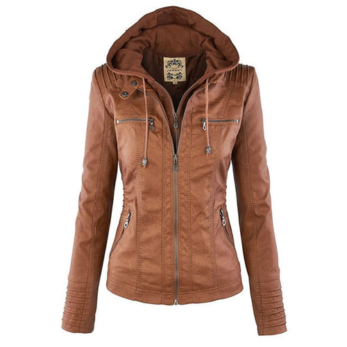 Birgit | Hooded Zip-Up Jacket with Ribbed Trim for Women