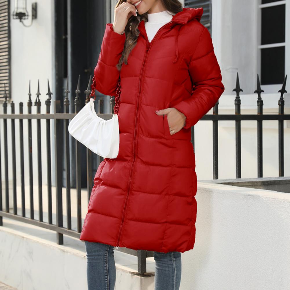Elva | Hooded Belted Longline Puffer Jacket for Women