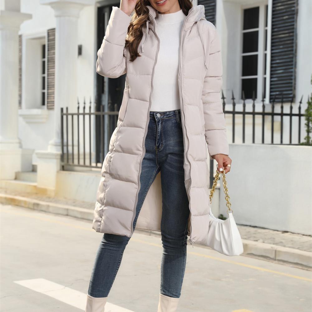 Elva | Hooded Belted Longline Puffer Jacket for Women