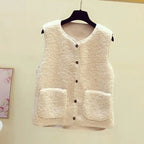 Kastanja | Ribbed Knit Cardigan with Button Closure for Women
