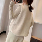 Kastanja | Ribbed Knit Cardigan with Button Closure for Women