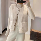 Kastanja | Ribbed Knit Cardigan with Button Closure for Women