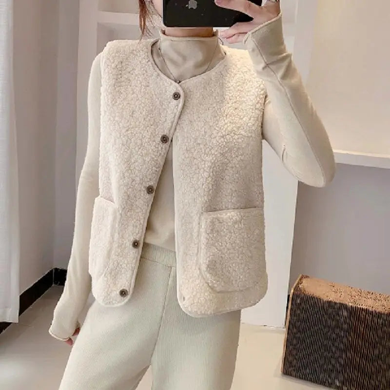Kastanja | Ribbed Knit Cardigan with Button Closure for Women
