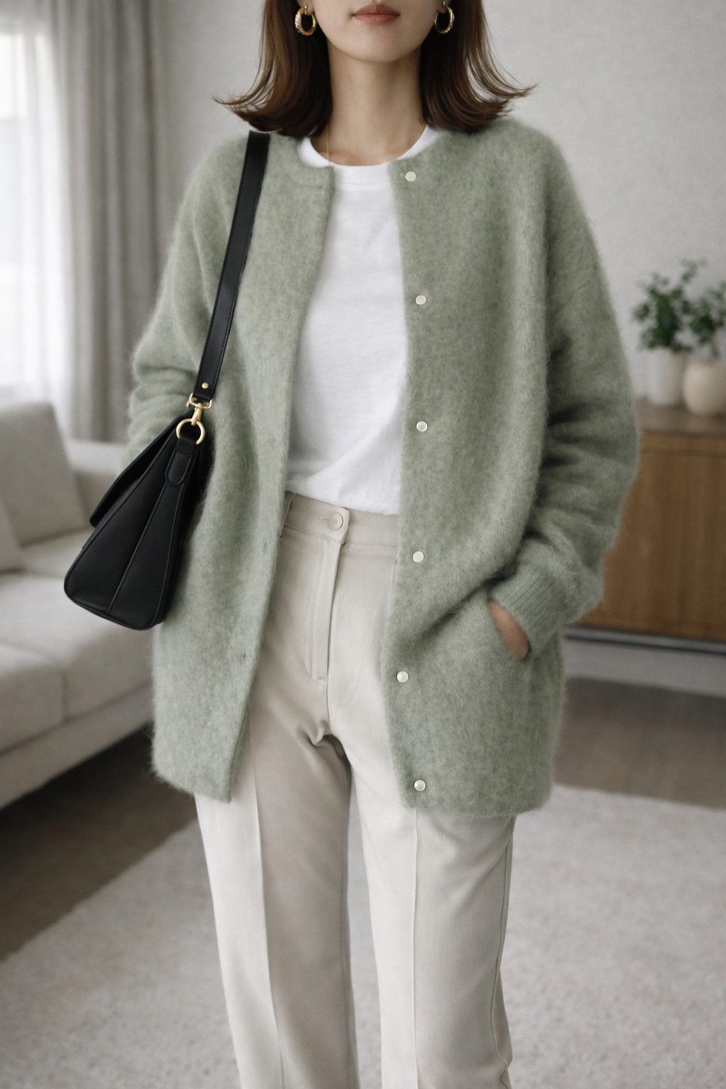 Katja | Ribbed Button-Front Knit Cardigan for Women