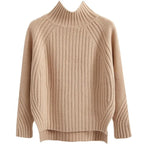 Arwen | Women's Ribbed Sweater High Neck Winter Layering