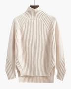 Arwen | Women's Ribbed Sweater High Neck Winter Layering