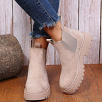 Annelies | Cleated Platform Chelsea Ankle Boots for Women
