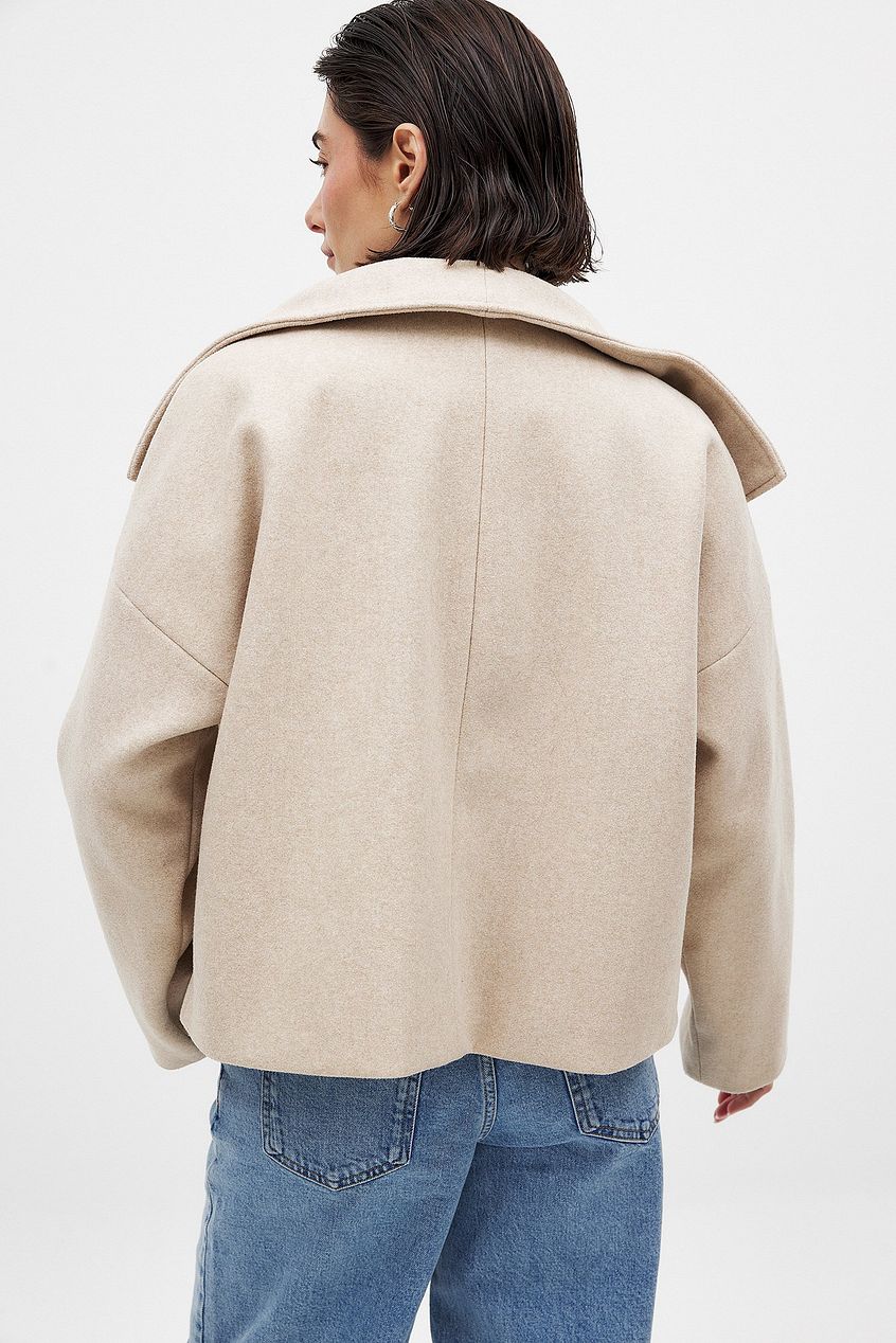 Ottilia | Double-Breasted Notch Lapel Pea Coat for Women